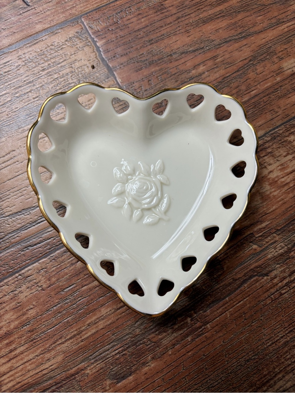 Lenox heart trinket dish